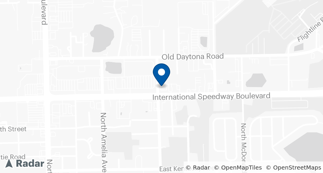 Map of Dairy Queen Location:: 511 E International Speedway Blvd, Deland, FL, 32724-2429